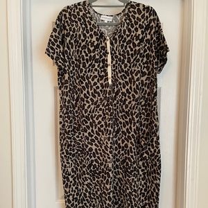 Animal Print House Dress, Sz L